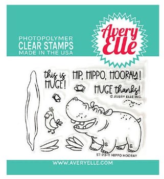 Hippo Hooray Clear Stamp Set