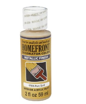Homefront Metallic Acrylic Paint, 2oz - Pure Gold