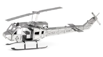Metal Earth 3D Metal Model Kit- Aircraft, Huey Helicopter