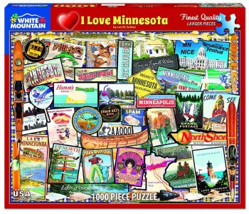 I Love Minnesota - 1000 piece puzzle