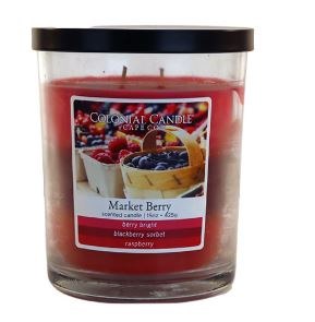 Jar Candle Tri Layer, 15oz - Market Berry