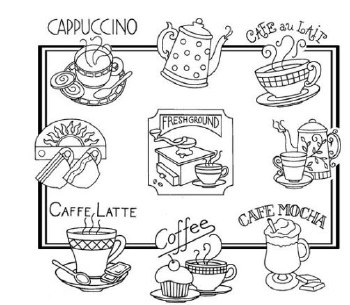 Aunt Martha's Iron On Transfers- Java Break #3997