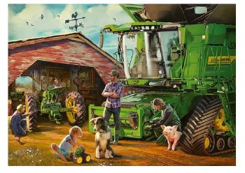 John Deer Then And Now - 1000 Piece Puzzle