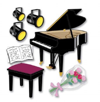 Jolee's Dimensional Stickers - Piano Recital
