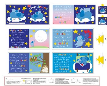 Kids &amp; Baby Fabric Book Panel - Sweet Dreams Little One