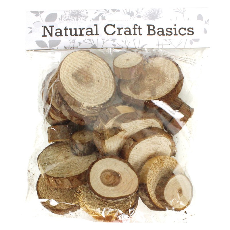 Natural Craft Basics- Wood Slices - Crafts Direct