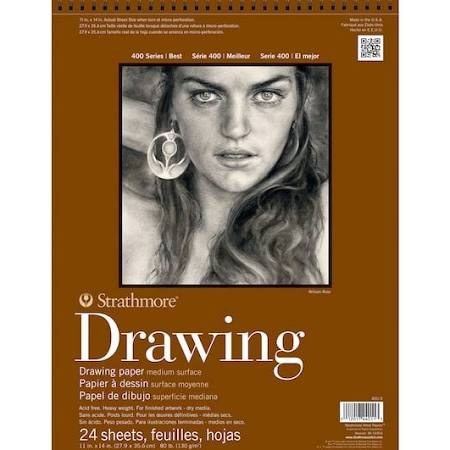 Strathmore 400 Series 11x14 Drawing Pad, 24 Sheets