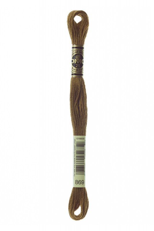 869 DMC Embroidery Floss Very Dark Hazel Brown Crafts Direct