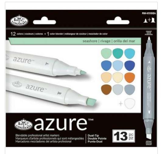 Azure Marker Set 13-pkg-seashore Colors
