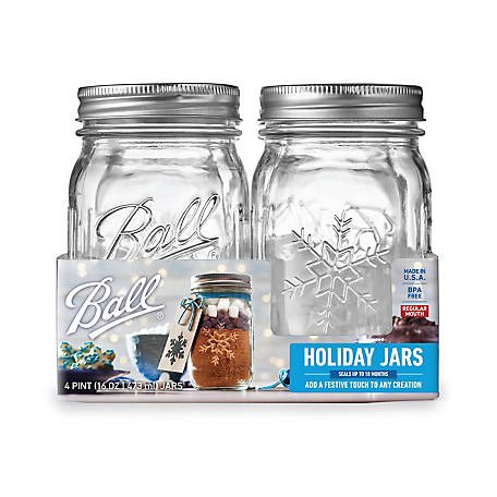 Ball 62 oz Wide Mouth Canning Jars, 6 Pack.