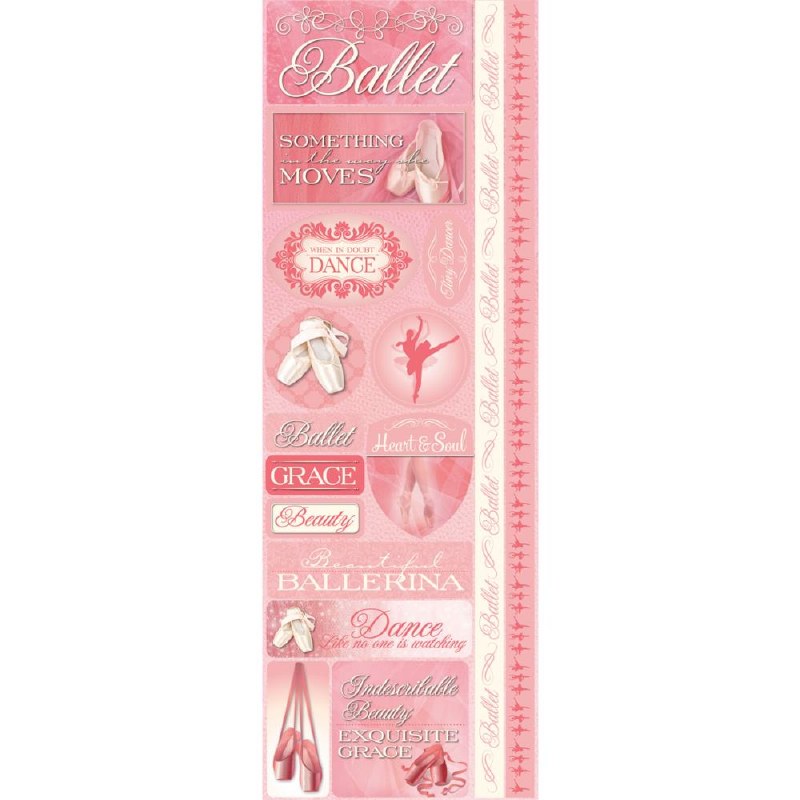 Reminisce Dance Cardstock Stickers Ballet Crafts Direct