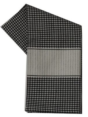 Tea Towel - Black & White Mini Check