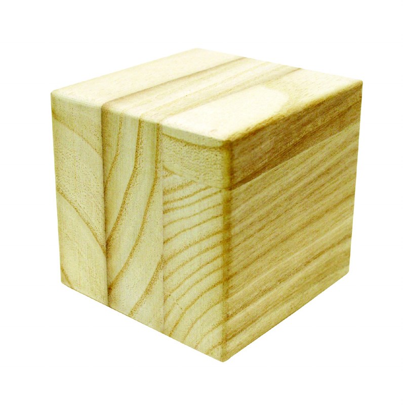 Wooden Cubes Natural Unfinished Wood Blocks for Baby Shower Pack of 20