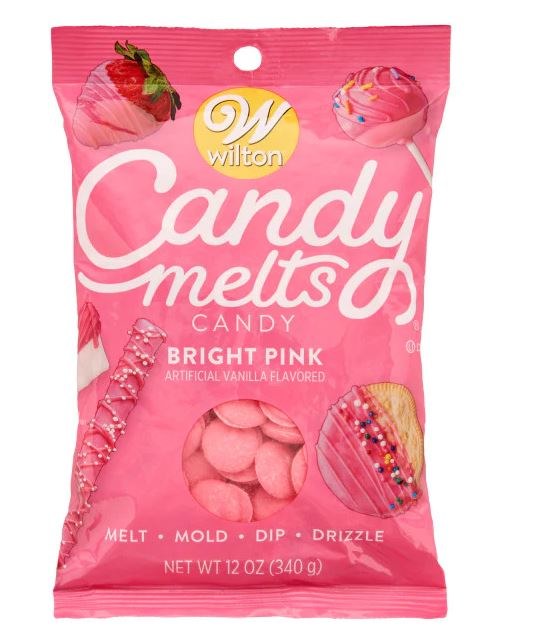 Candy Melts, Vanilla - Bright Pink