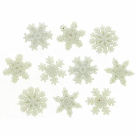 Dress It Up Buttons Glitter Snowflakes 1445 – Good's Store Online