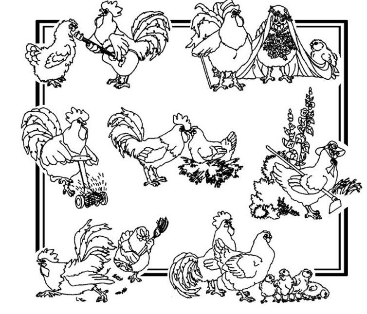 Baby Chicks Aunt Martha's Embroidery Transfer Designs Pattern 