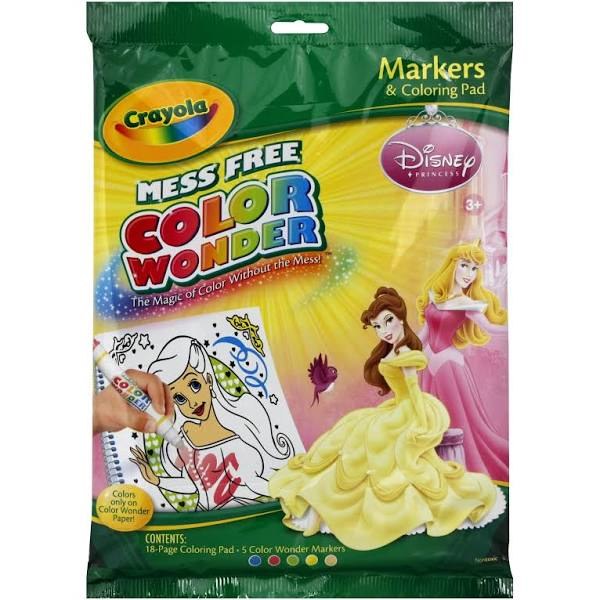 Crayola Color Wonder Coloring Pad & Markers - Princess