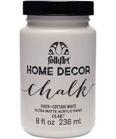 FolkArt 8 fl. oz. Home Decor Chalk Cottage White Paint, Size: 8 oz