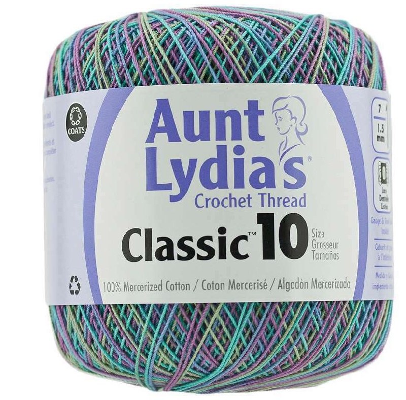 Aunt Lydia's Classic Cotton Crochet Thread, Size 10 Multi