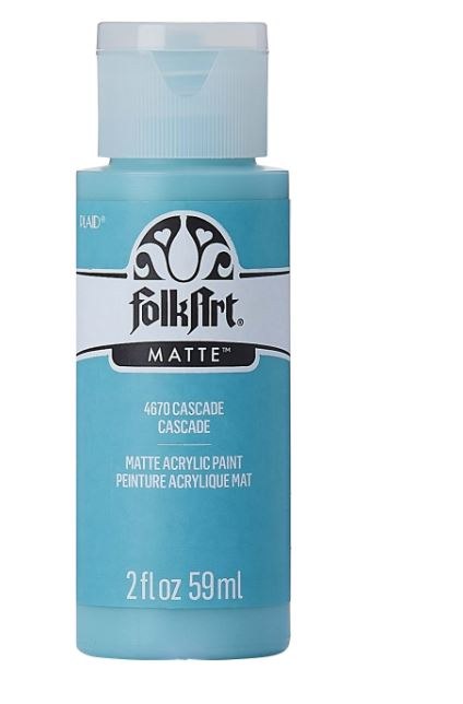 FolkArt Multi-Surface Satin Light Blue Acrylic Paint, 2 fl. oz.