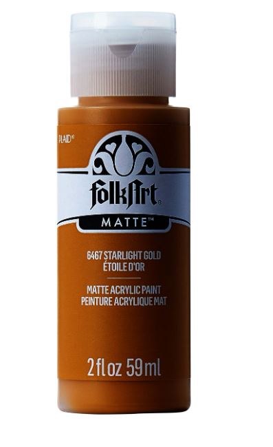 FolkArt Acrylic Paint in Assorted Colors 2 oz Starlight Gold