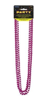 Pink Metallic Party Bead Necklaces