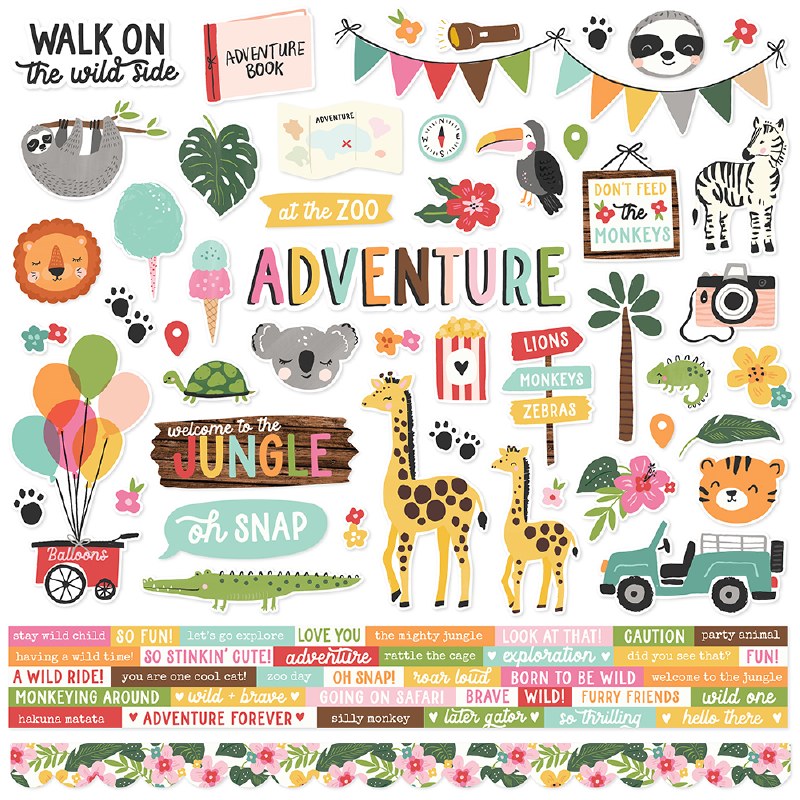 Into the Wild Sticker Sheet Crafts Direct