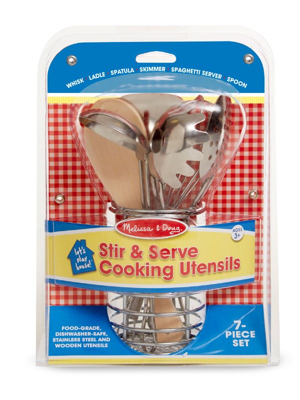 Melissa & Doug- Stir & Serve Cooking Utensils – RG Natural Babies and Toys