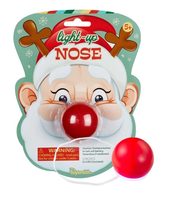 Santa pin with on sale light up nose