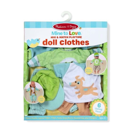 Melissa and doug store baby doll clothes