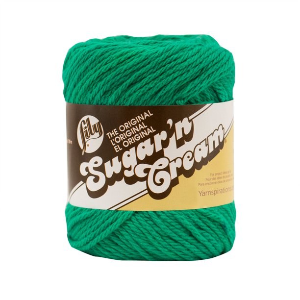 Sugar 'n Cream Cotton Yarn - Mod Green - A Child's Dream