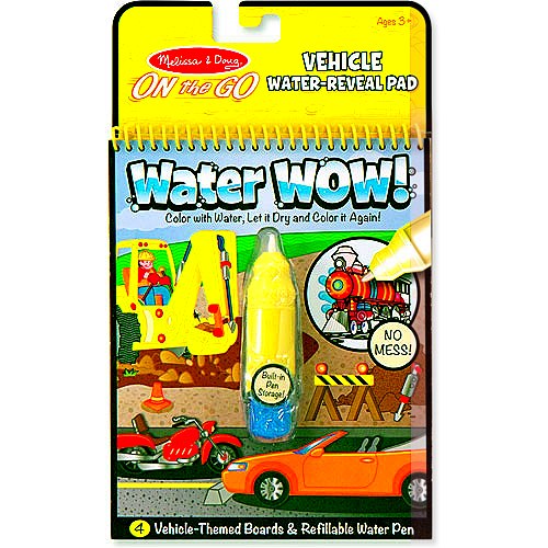 Melissa & Doug Water Wow Vehicles Book - 1 count