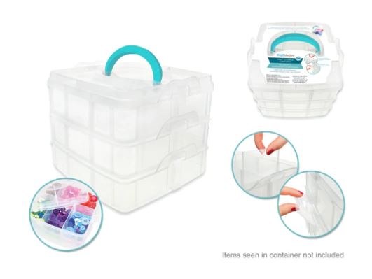 Craft Storage Organizer Box With Handle - Crafts Direct