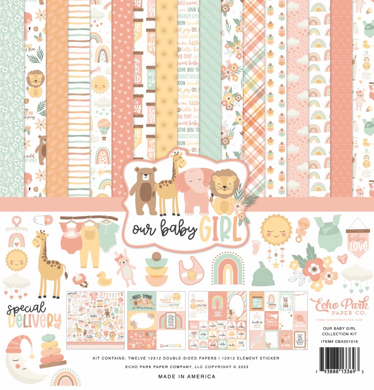 Elements - Sweet Baby Boy Cardstock Stickers 12x12