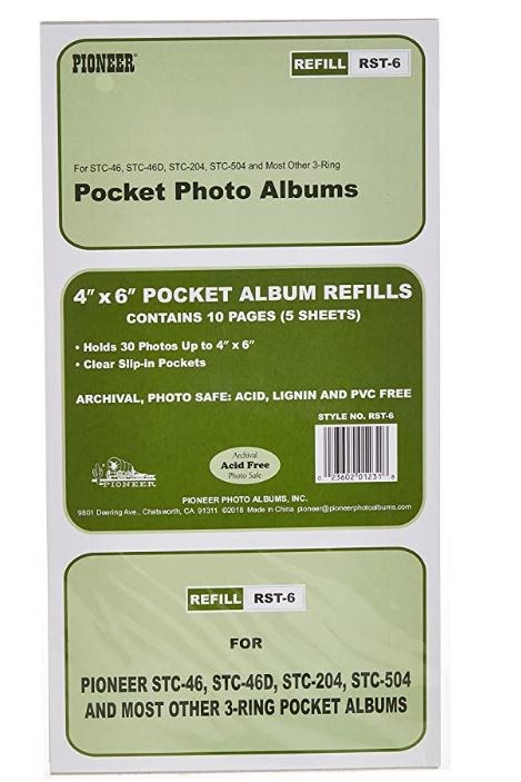 Pioneer Pocket Album Refills