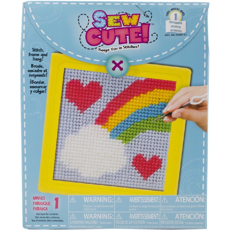 An easy beginner needlepoint kit designed for Kids of all ages