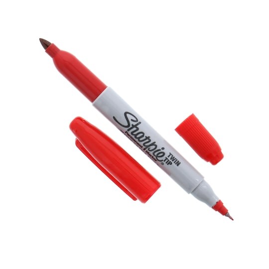 Sharpie Twin Tip Permanent Marker, Red