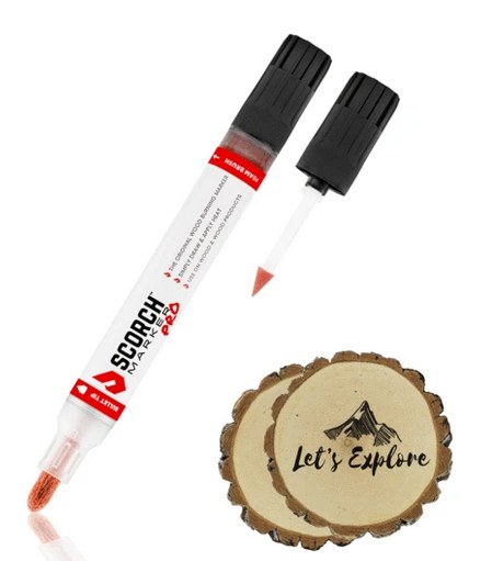 Double Tip Wood Burning Pen Pyrography Marker Wood Burning Marker  Pyrography Marker Pen Easy To Use For Wood Painting Wood Burning Tools For  Crafts