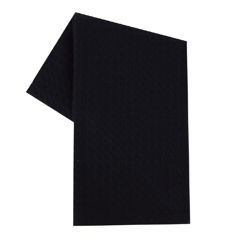 20 x 28 Waffle Weave Towel - Black