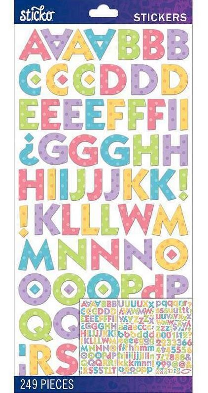 Sticko Alphabet Stickers