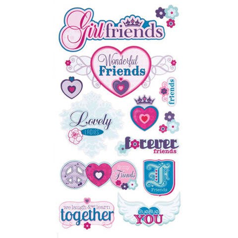 Sticko Stickers- Best Girlfriends - Crafts Direct