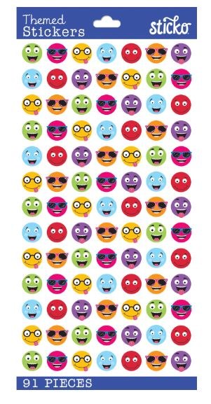 Sticko Themed Stickers Smiley Faces