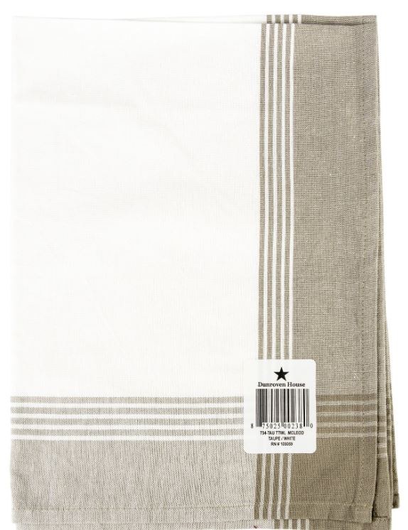 Kitchen Towel, LNC Grey-White