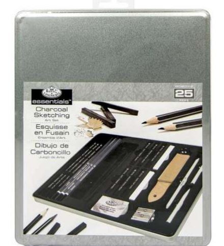 Charcoal Drawing Introductory Gift Tin Set