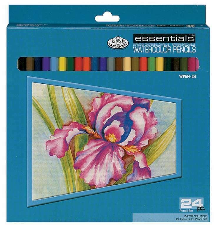 Colour Block Soft-Core Watercolor Pencil Set - 24pc