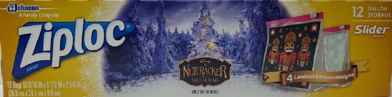 Holiday Ziploc Bags The Nutcracker Gallon Storage Bags, 2 Boxes (12 Count  Each