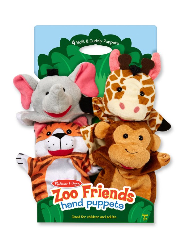 Melissa & Doug Hand Puppets Zoo Friends Crafts Direct