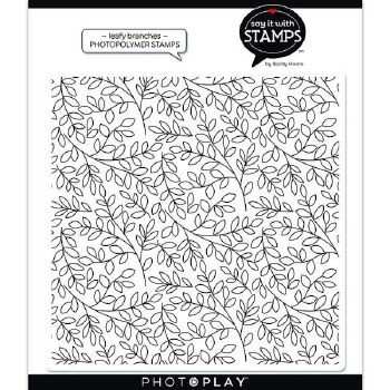 Say It in Stamps 6x6 Background Stamp- Leafy Branches
