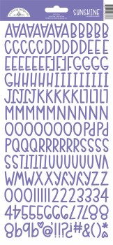 Sunshine Alphabet Stickers- Lilac