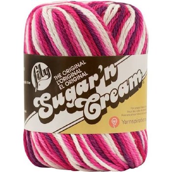 Sugar 'n Cream Yarn, Ombre- Love #2707